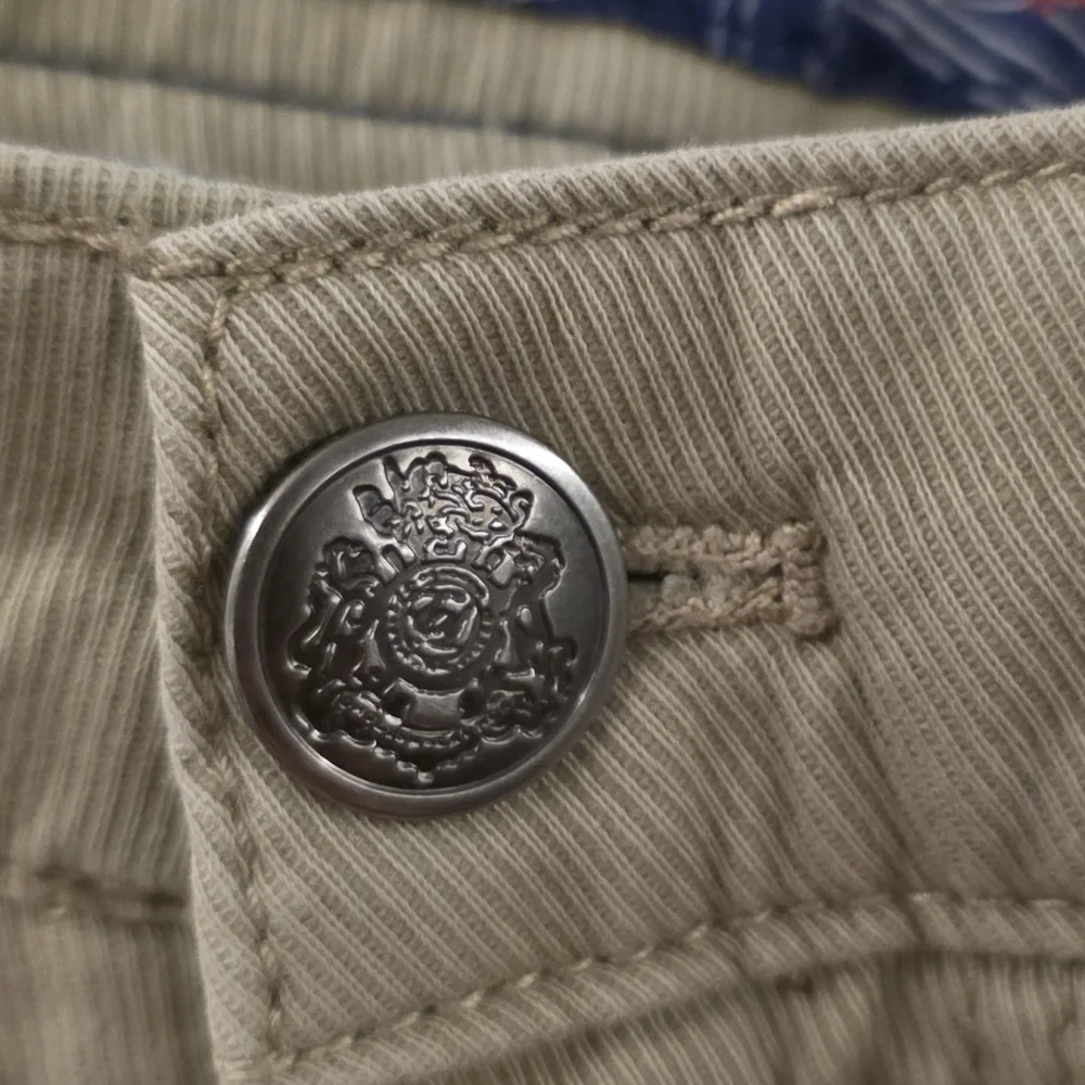 English Laundry Men’s Lightweight Corduroy Pants 34x32 Khaki Tan Slim Straight